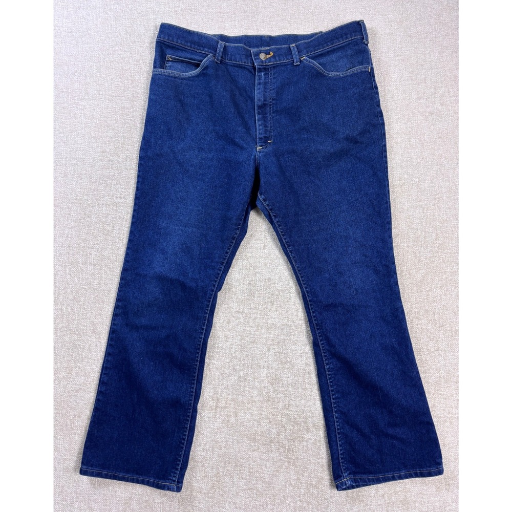 Vintage Lee Mens Dark Wash Straight Leg Jeans Made in USA 40x30 Denim